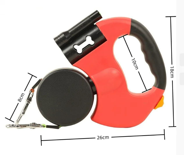 Retractable Double Dog Leash